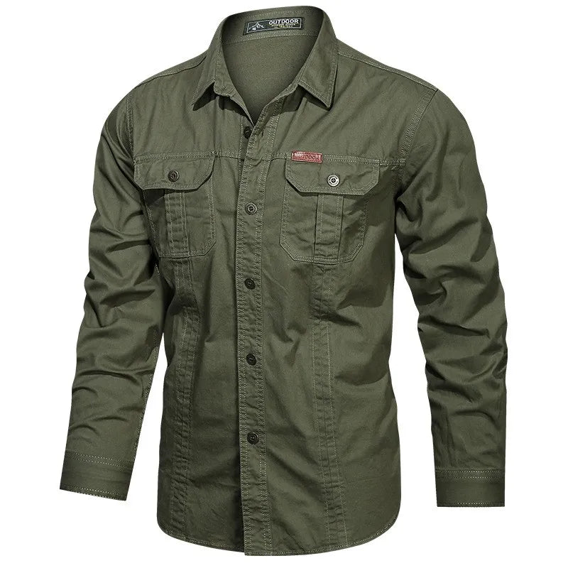 Fred – Men's Elegant Long Sleeve Cargo Shirt