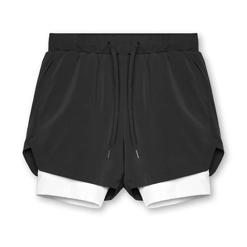 Frederick – Breathable Men's Double Layer 2-in-1 Training Shorts