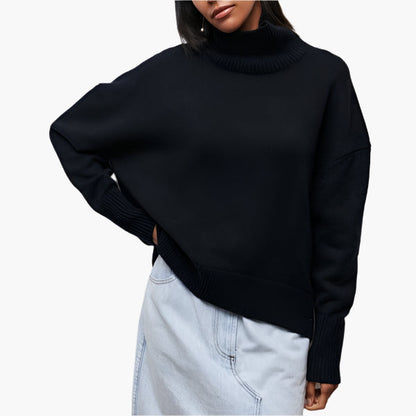 Women's Elegant Full Sleeve Turtleneck Sweater – Sophisticated Everyday Style