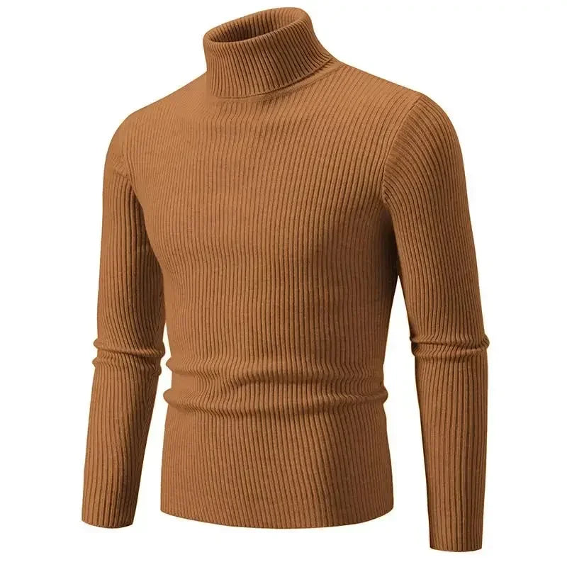 Sean – Men's Warm High Neck Slim Fit Knit Sweater