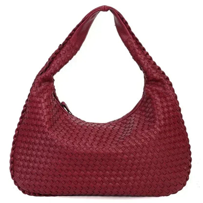 Esme – Women's Woven Vegan Leather Shoulder Tote