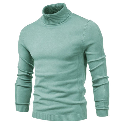 Gilbert – Men's Solid Turtleneck Sweater