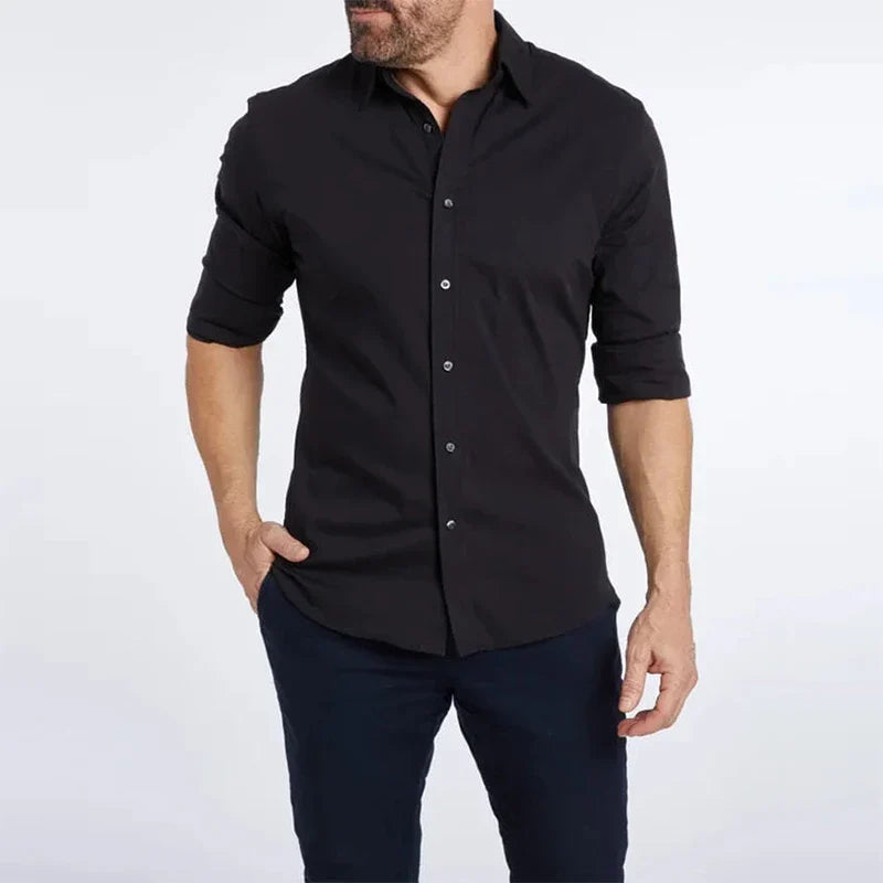 Clive – Men's Casual Slim Cotton Shirt