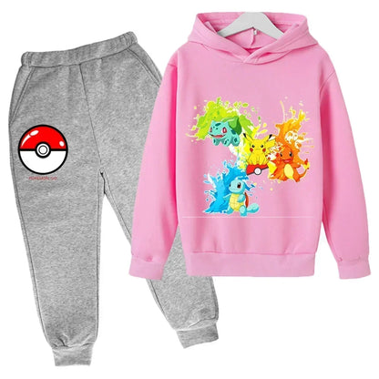 Tracy – Pikachu Kids Hoodie and Pants Set for Maximum Comfort & Style