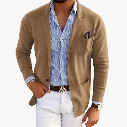Men's Classic Business Casual Blazer – Old Money Style Tailored Jacket for Office and Smart Outings