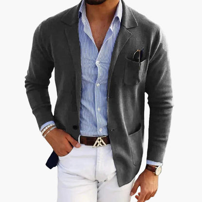 Men's Classic Business Casual Blazer – Old Money Style Tailored Jacket for Office and Smart Outings