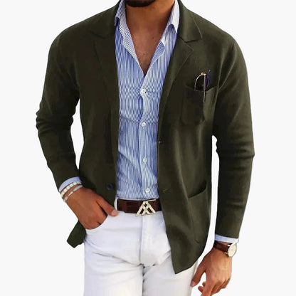 Men's Classic Business Casual Blazer – Old Money Style Tailored Jacket for Office and Smart Outings