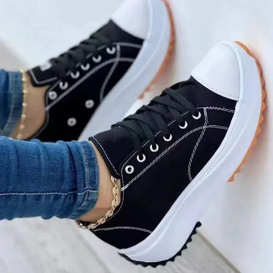 Danielle – Women's Patterned Canvas Sneakers