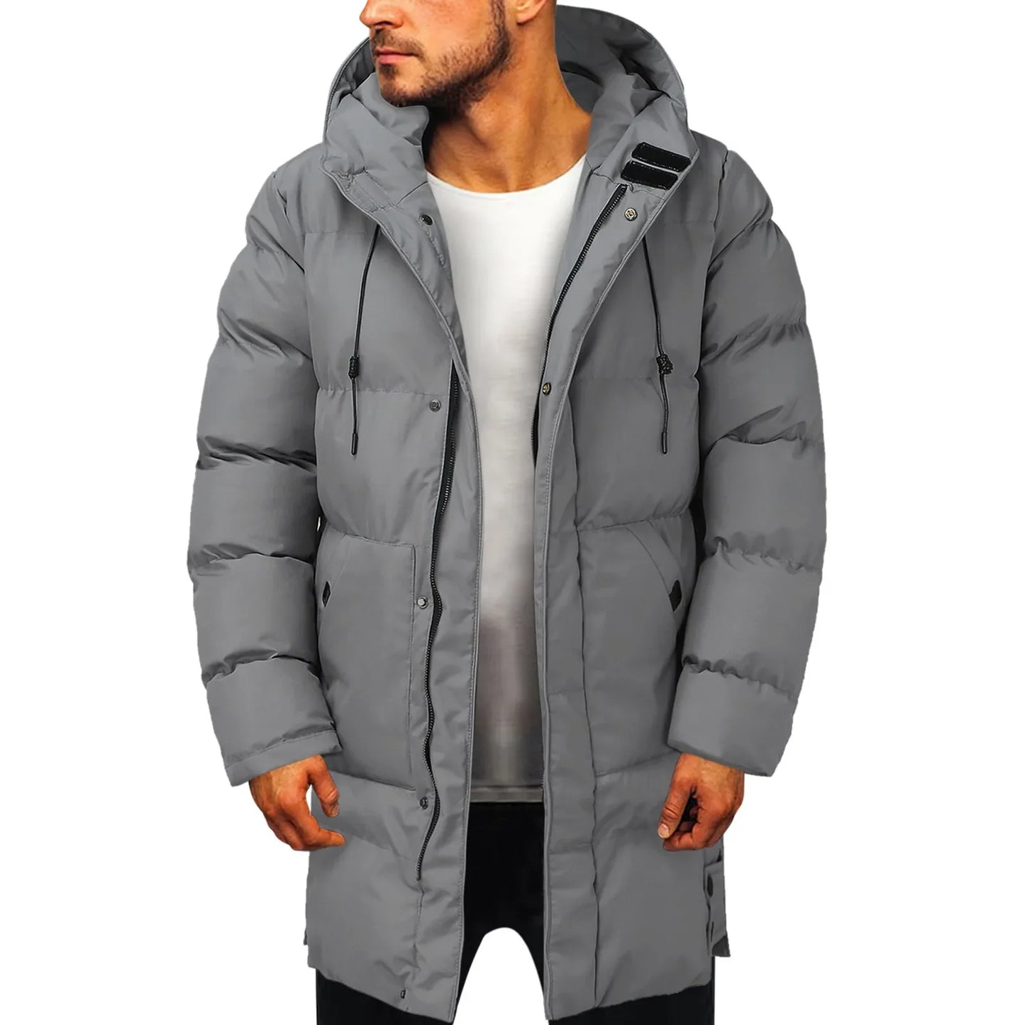 Tommy – Men's Insulated Long Hooded Puffer Jacket