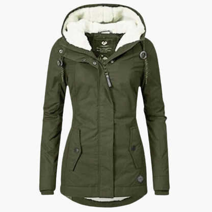 Women's Winter Sherpa Hoodie Jacket – Stylish and Cozy Warmth for Cold Weather