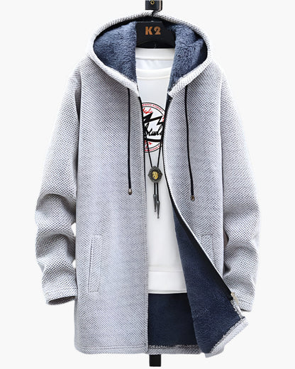Men's Casual Hooded Fleece Jacket – Everyday Warmth and Style
