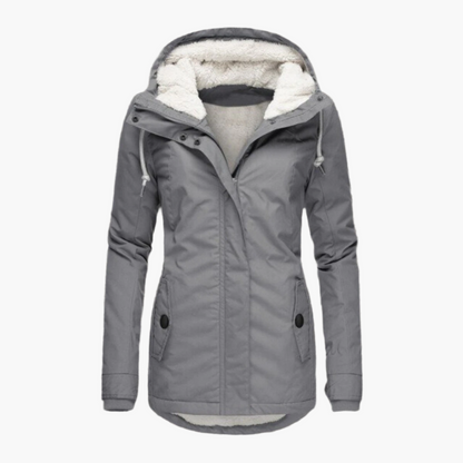 Women's Winter Sherpa Hoodie Jacket – Stylish and Cozy Warmth for Cold Weather