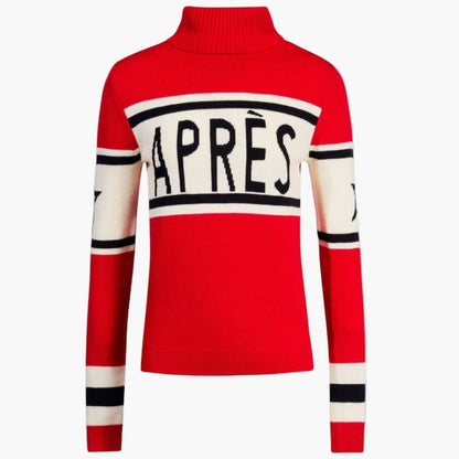 Women's Après-Ski Turtleneck Sweater - Winter Sports Style Pullover