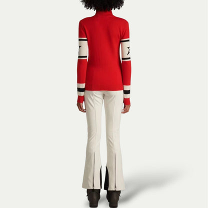 Women's Après-Ski Turtleneck Sweater - Winter Sports Style Pullover