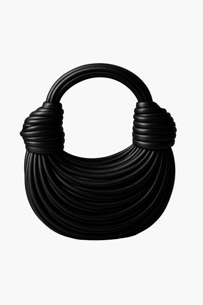 Women's Sculptural Handwoven Noodle-Style Statement Handbag for Daily and Casual Use