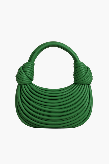 Women's Sculptural Handwoven Noodle-Style Statement Handbag for Daily and Casual Use