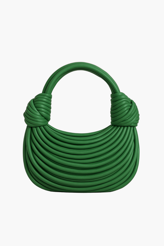 Women's Sculptural Handwoven Noodle-Style Statement Handbag for Daily and Casual Use
