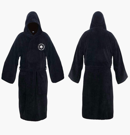 Men's Hooded Cosplay Bathrobe – Jedi & Sith Inspired Loungewear for Home and Costume