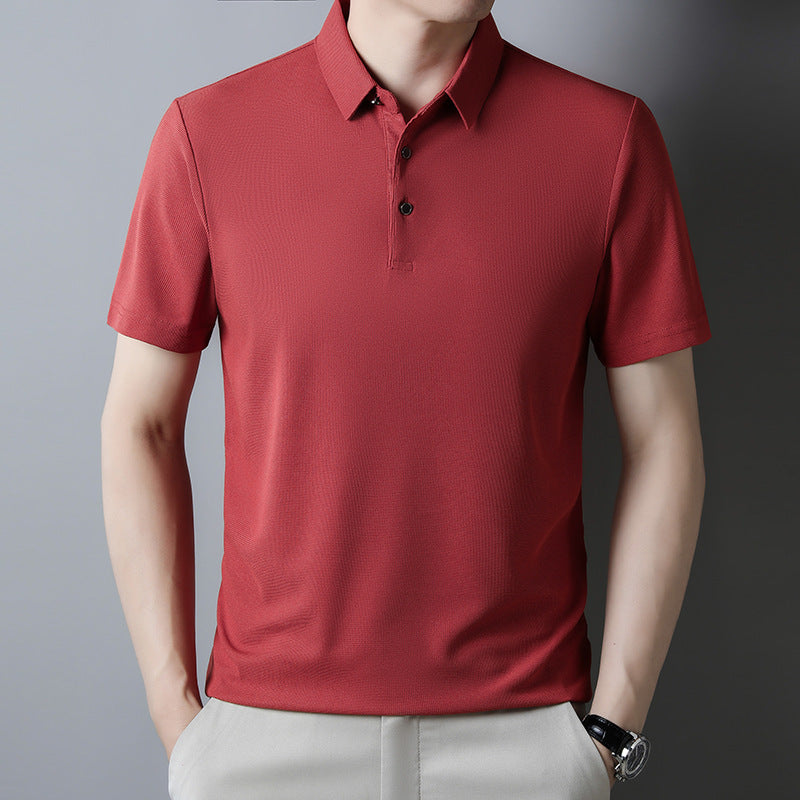 Jonathan – Summer Solid Color Waffle Short-sleeved T-shirt