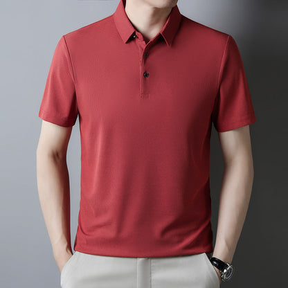 Jonathan – Summer Solid Color Waffle Short-sleeved T-shirt