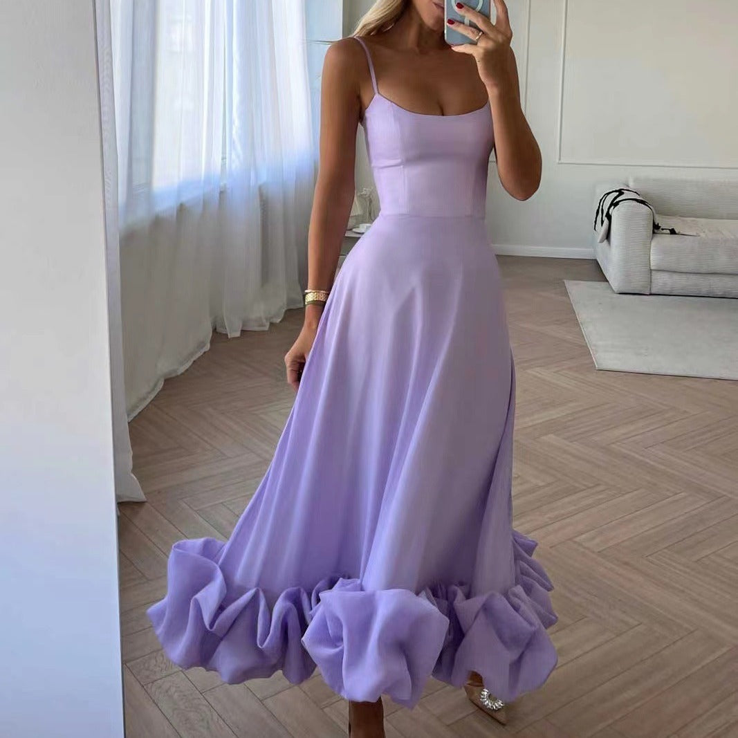 Sharon – Three-Dimensional Flower A-Line Skirt