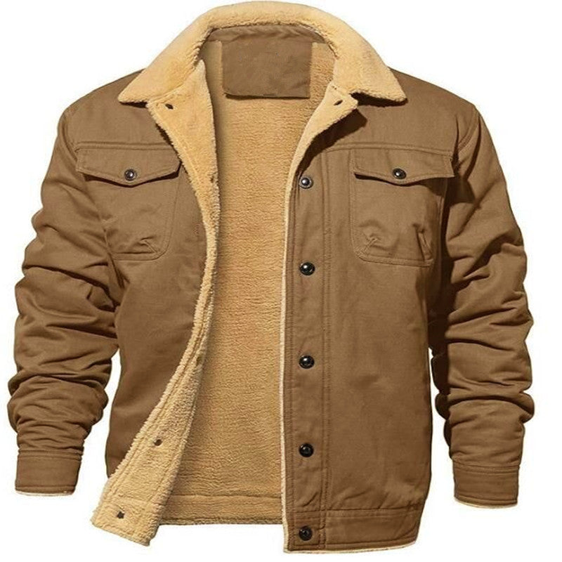 Kieran – Mid-Length Hooded Jacket with Fleece Lining