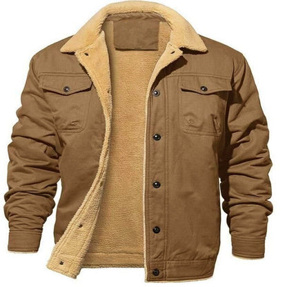 Kieran – Mid-Length Hooded Jacket with Fleece Lining