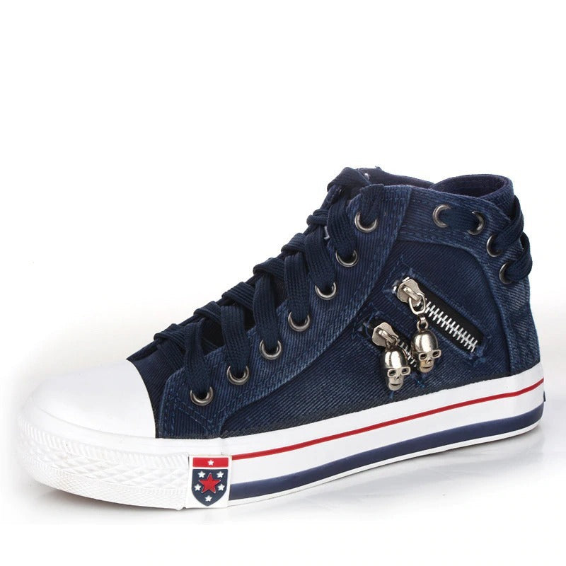 Jean – High-Top Breathable Lace-Up Sneakers