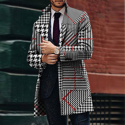 Shaun – Large Suit Collar Men's Coat