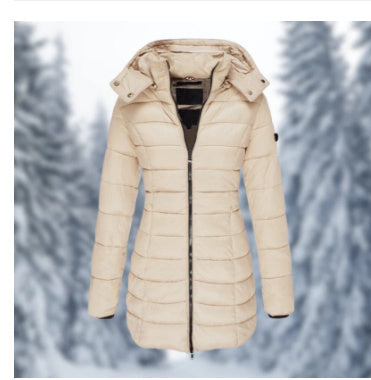 Linda – Mid-length Slim-fit Quilted Jacket