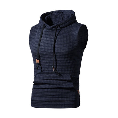 Jeffrey – Men's Sleeveless Knitted Hoodie