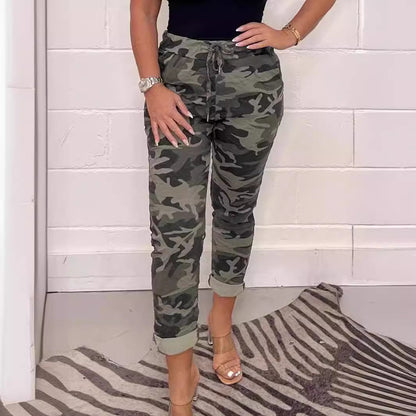 Nicola – Loose Casual Sports Pants with Fashion Camouflage Print