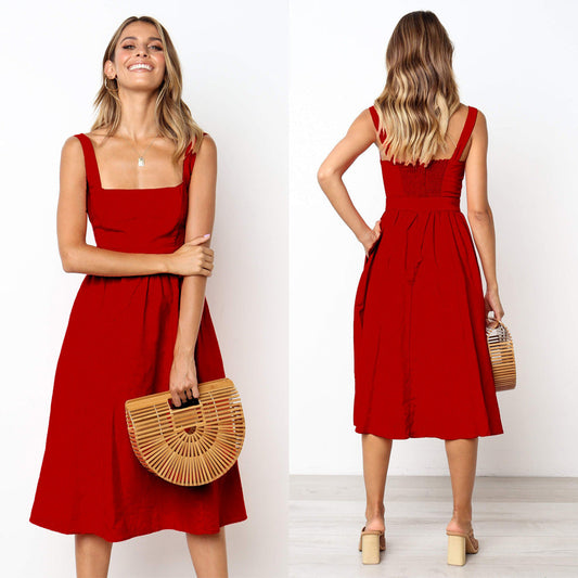 Jacqueline – Backless Strap Dress