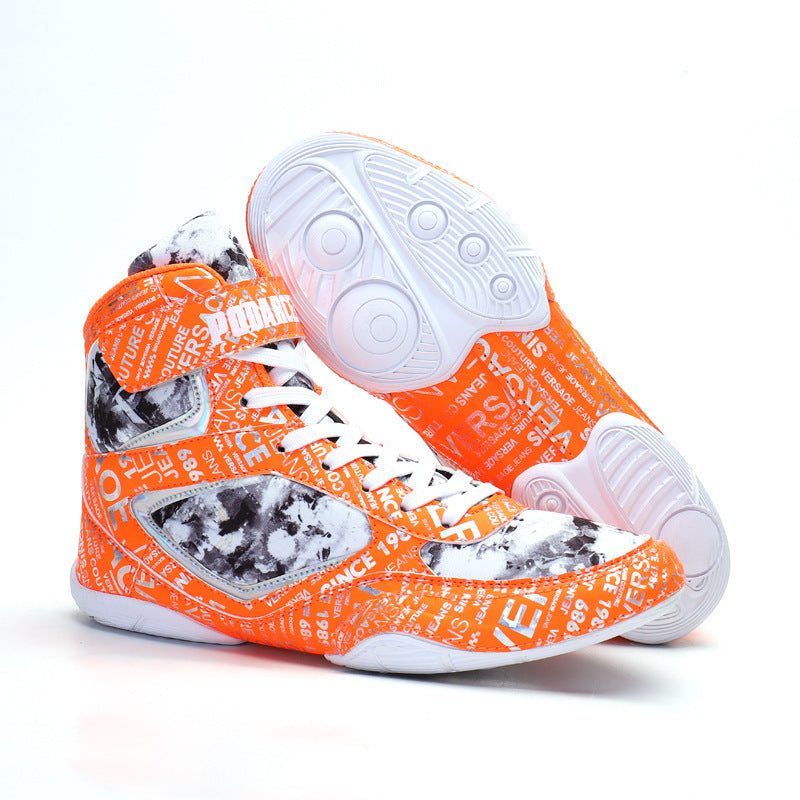 Jacob – High-Top Boxing Sneakers in Graffiti Style