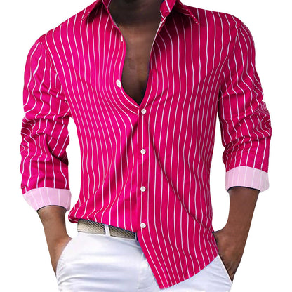 Glenn – Striped Long Sleeve Cardigan