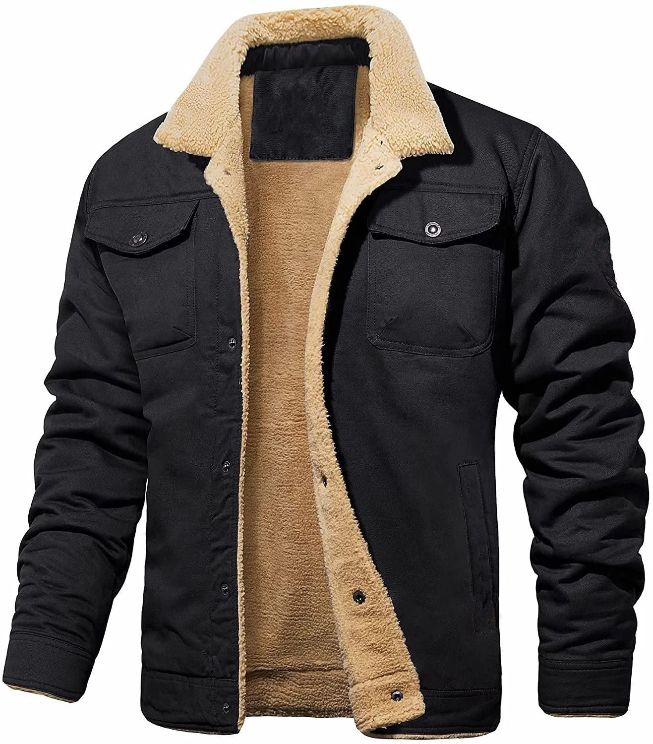 Kieran – Mid-Length Hooded Jacket with Fleece Lining