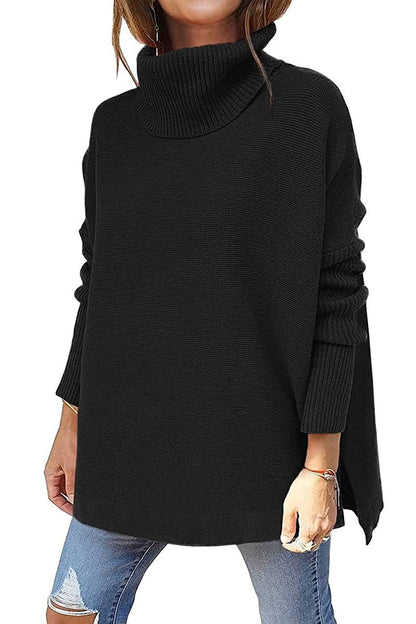 Karen – Hem Tunic Pullover Sweater Knit Top