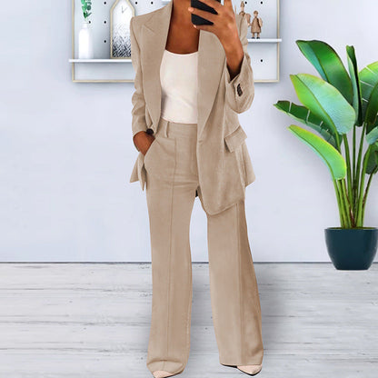 Melanie – Stylish Slim-fit Cardigan Suit Jacket
