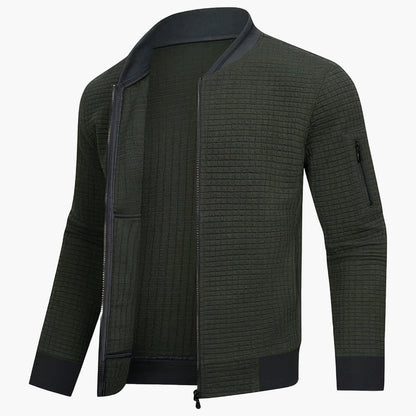 Men's Modern Minimalist Bomber Jacket – Stylish Everyday Outerwear