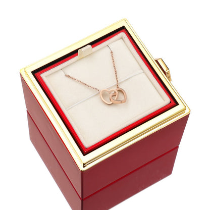 Mandy – Eternal Rose Box with Engraved Necklace