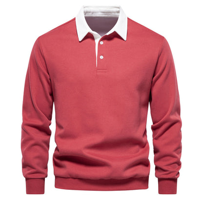 Gabrielle – Versatile Long Sleeve Polo Collar Sweater
