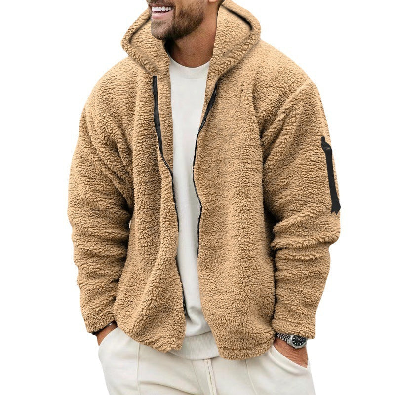 Isaac – Plush Hooded Jacket for Men