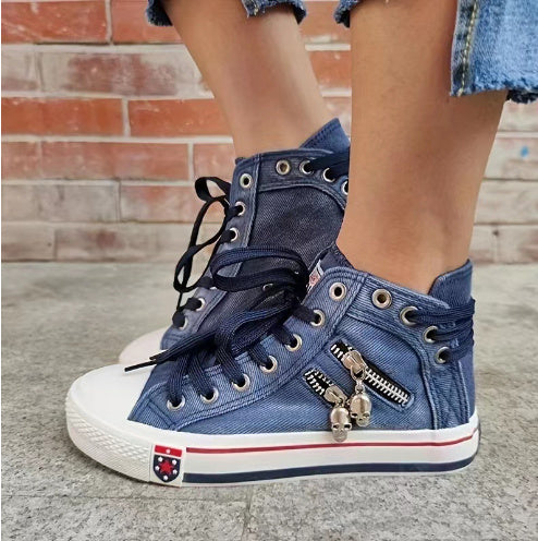 Jean – High-Top Breathable Lace-Up Sneakers