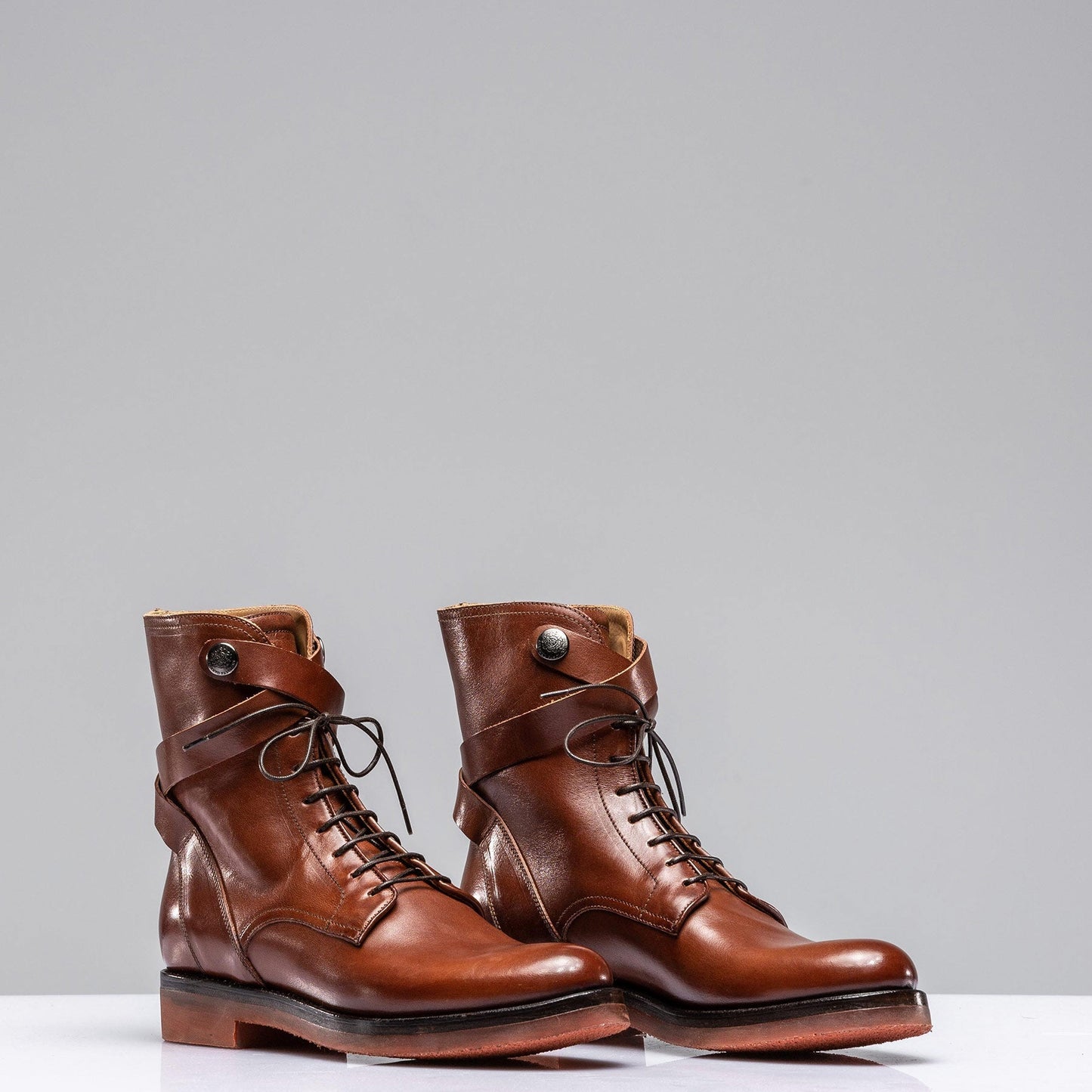 Anne – Women's Vegan Leather Boots in Cognac