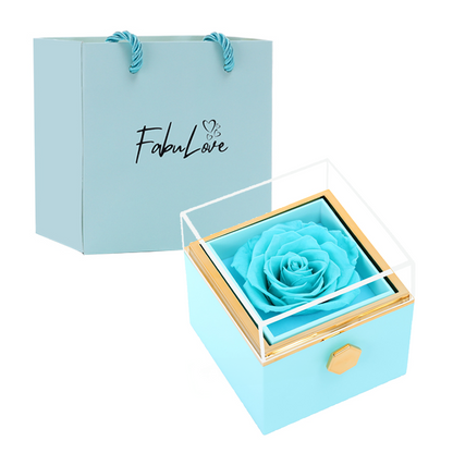 Kelly – Women's Eternal Rose Box with Hidden Necklace