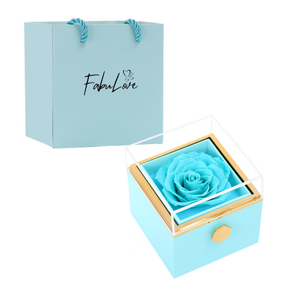 Kelly – Women's Eternal Rose Box with Hidden Necklace