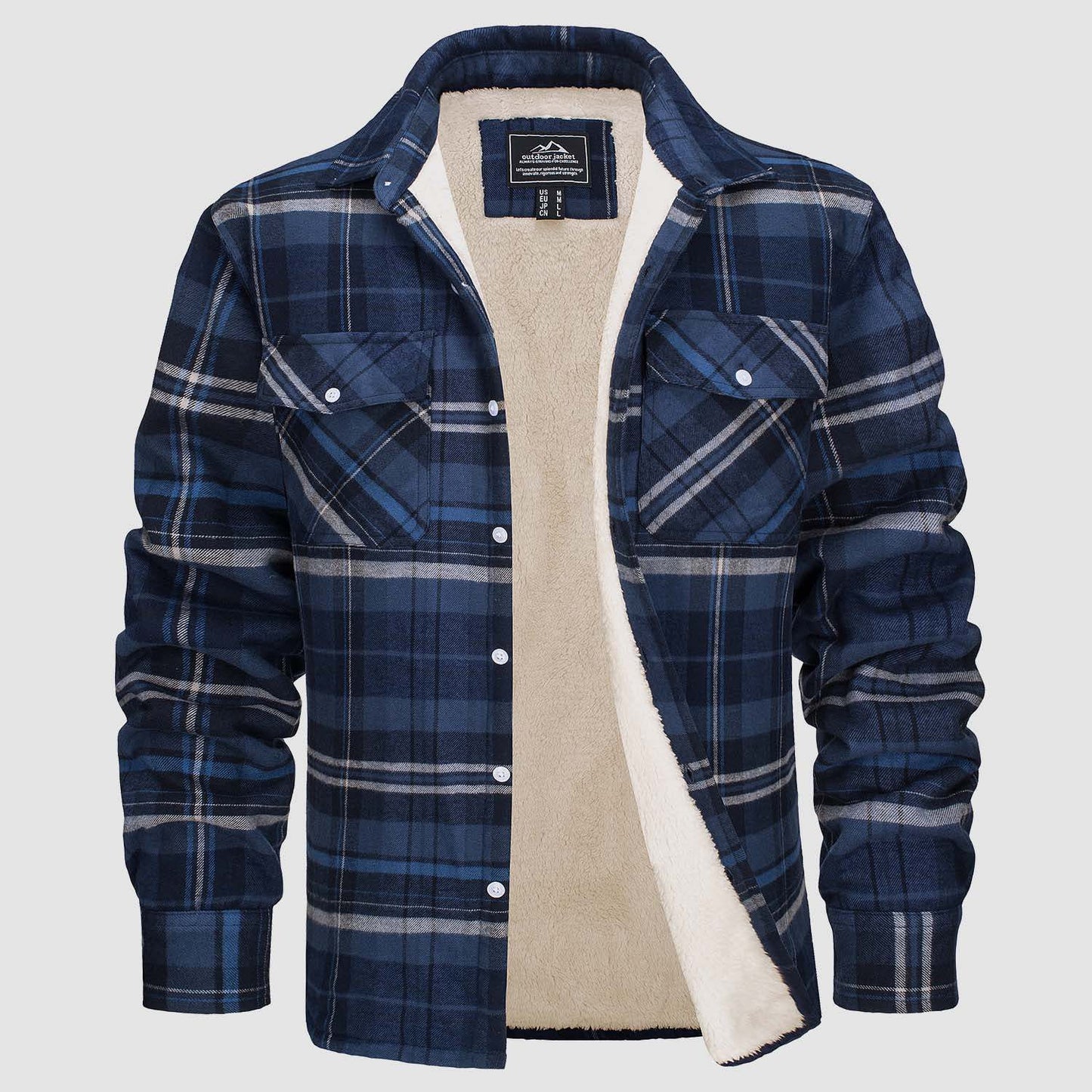 Ruby – Fleece Lined Plaid Jacket