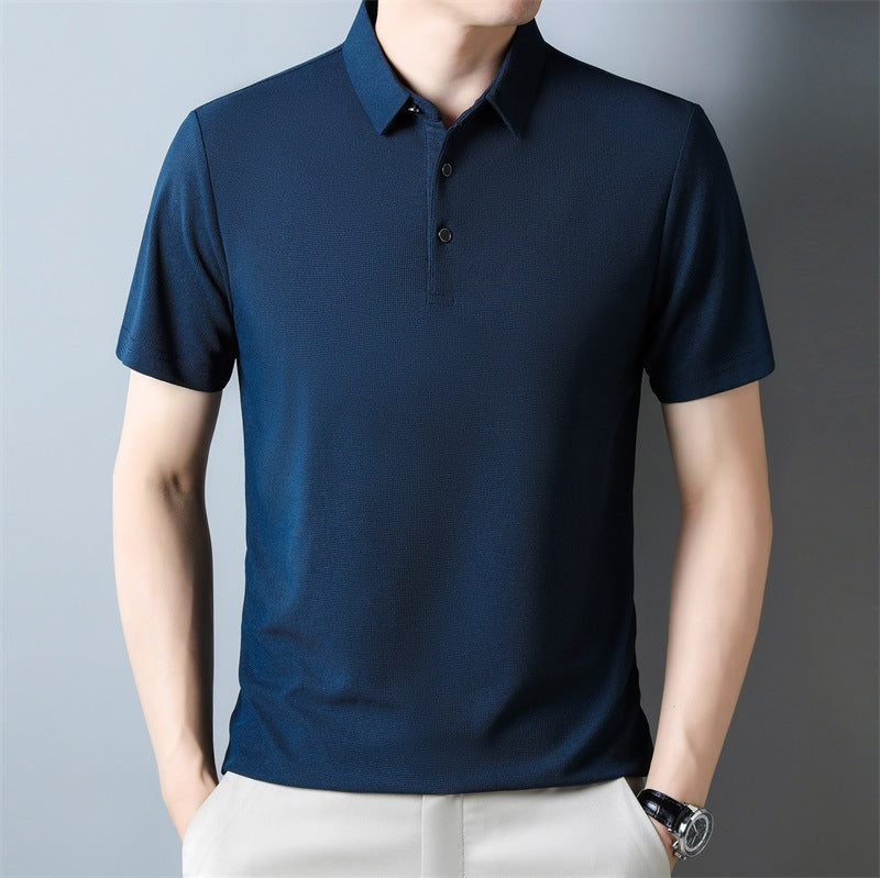 Jonathan – Summer Solid Color Waffle Short-sleeved T-shirt