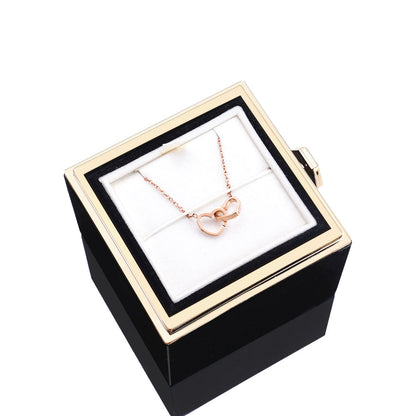 Mandy – Eternal Rose Box with Engraved Necklace