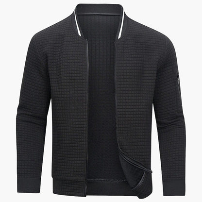Men's Modern Minimalist Bomber Jacket – Stylish Everyday Outerwear